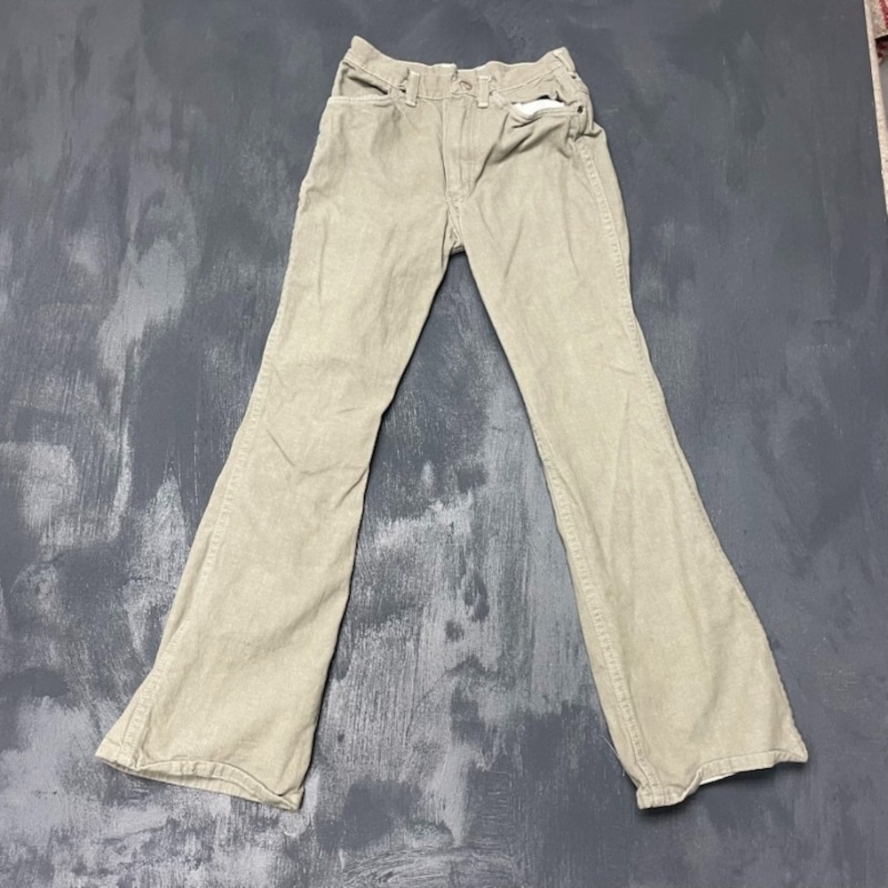 Vintage Maverick jeans‎ womens 26x25 beige khaki 1980s USA